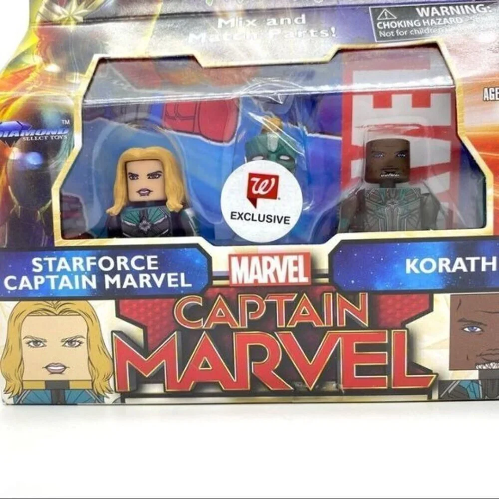 Marvel Minimates Captain Marvel Movie Series Starforce Captain Marvel & Korath